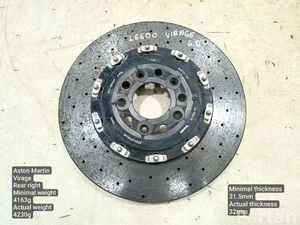 Aston Martin 8D33-2C026-AB / 8D332C026AB VIRAGE Volante 2012 Disque de frein Right Rear