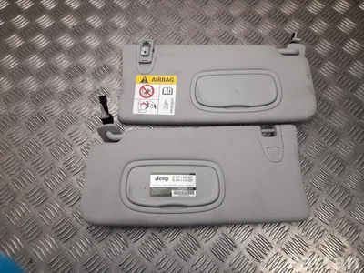 Jeep 68171003AA, P68145040AA, DP171013 COMPASS (MP) 2018 Osłona przeciwsłoneczna z lusterkiem z oświetleniem zestaw - Zdjęcie 1