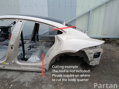 Porsche Taycan 2021 Karosserie viertel hinten links - Bild 1