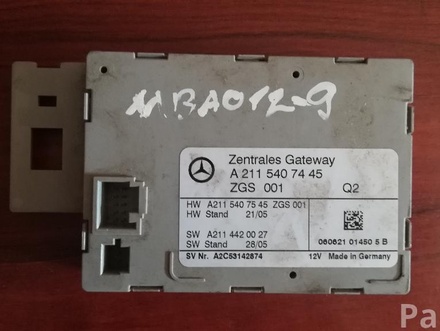 MERCEDES-BENZ a2115407445 E-CLASS (W211) 2008 Diagnosis interface for data bus (gateway)