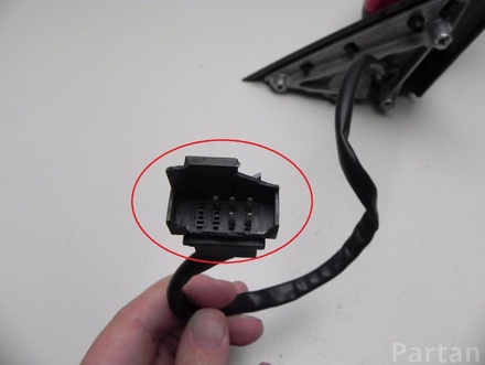 SKODA 5J2 857 502 AM / 5J2857502AM FABIA II (542) 2008 Outside Mirror Right adjustment electric Manually folding Heated