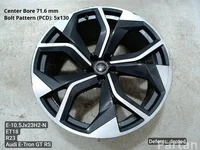 Audi 4M8601025BB, 4M8601025AG, 4M86010205AH, 4M8601025AF, 4M8601025AP E-TRON GT Sedán (F83, F8P) 2024 Llantas de aleación R23 ET18 5X130 EJ 10.5