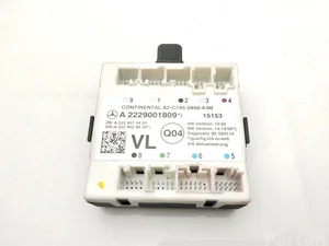 Mercedes-Benz A2229001809 S-CLASS (W222, V222, X222) 2015 Unité de commande pour porte Left Front