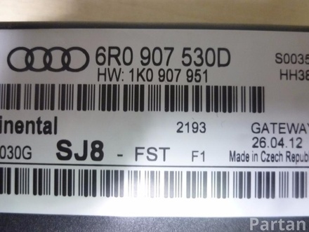 VW 6R0 907 530 D, 1K0 907 951 / 6R0907530D, 1K0907951 POLO (6R, 6C) 2012 Diagnosis interface for data bus (gateway)