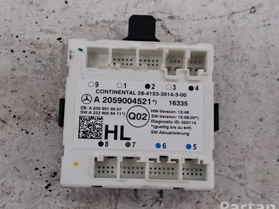 Mercedes-Benz A2059004521 C-CLASS (W205) 2016 Valdymo blokas durų kairysis galinis - Nuotrauka 1