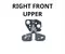 Jeep 350AB, 3552D Wagoneer/ Wagoneer L WS 2023 Bisagra de puerta Right Front - Imagen 1
