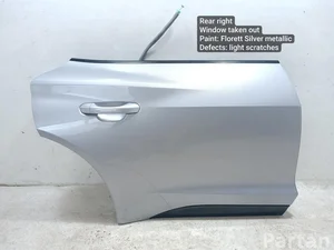 Audi 4J3833052C, 4M0959795P E-TRON GT sedanas (F83, F8P) 2024 Durys dešinysis galinis