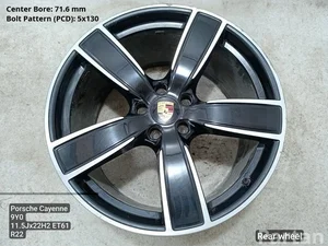 Porsche 9Y0.601.025.AQ / 9Y0601025AQ Cayenne 9Y0 9Y3 2019 Felgi aluminiowe R22 5X130 EJ 11.5