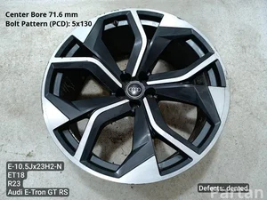Audi 4M8601025BB, 4M8601025AG, 4M86010205AH, 4M8601025AF, 4M8601025AP E-TRON GT sedan (F83, F8P) 2024 Felgi aluminiowe R23 ET18 5X130 EJ 10.5