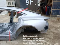 Audi E-TRON GT Sedán (F83, F8P) 2024 Cuarto cuerpo del coche Left Rear