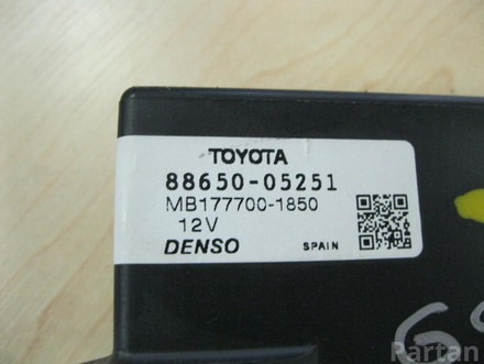 TOYOTA 88650-05251 / 8865005251 AVENSIS Estate (_T27_) 2011 Amplifier assy, air conditioner