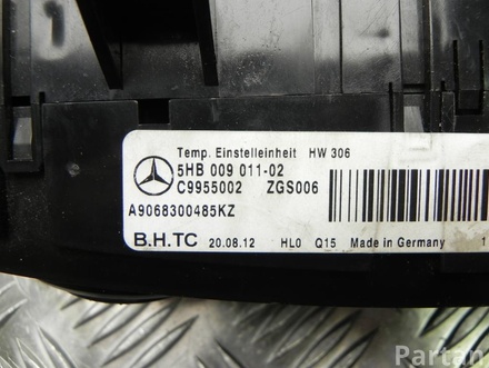 MERCEDES-BENZ A 906 830 04 85 / A9068300485 SPRINTER 3,5-t Box (906) 2012 Control Unit, heating / ventilation