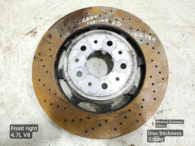 Maserati 235318 GRANCABRIO 2011 Tarcza hamulcowa z przodu po prawej - Zdjęcie 1