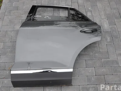 Volkswagen Indium Grey Metallic X3/R7H / IndiumGreyMetallicX3R7H T-Roc (A11/AC7) 2024 Durys kairysis galinis - Paveiksliukas 1