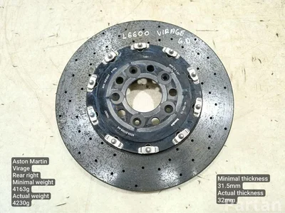 Aston Martin 8D33-2C026-AB / 8D332C026AB VIRAGE Volante 2012 Disque de frein Right Rear - Image 1