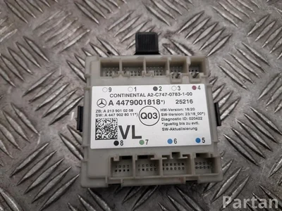 Mercedes-Benz A 4479001818, A 213 901 02 08, A 447 902 80 11 / A4479001818, A2139010208, A4479028011 VITO komercinis (W447) 2025 Valdymo blokas durų kairė priekis - Paveiksliukas 1