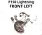 Ford USA NL38-3K186-LA, ML34-2K005-AD, 38269772 / NL383K186LA, ML342K005AD, 38269772 F-150 LIGHTNING Crew Cab Pickup 2025 Vorderer Radlagergehäuse komplett linke Seite - Bild 1