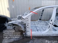 Mercedes-Benz A2966260500, 2966261500, A2966305700 EQS SUV (X296) 2023 Kėbulo ketvirtis kairė priekis