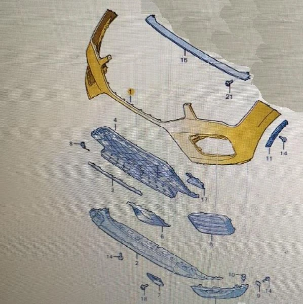 Parachoques 575853654P67E Seat ATECA 2021 - €1000