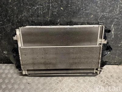 Volkswagen 7E0121253C, 7E0121207C TRANSPORTER VI komercinis (SGA, SGH) 2023 Radiatorius ( Aušinimo sistema) komplektas Radiatoriaus ventiliatorius Kondensatorius, oro kondicionierius - Paveiksliukas 1