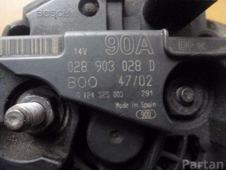 AUDI 028 903 028 D / 028903028D A3 (8L1) 2002 Alternator