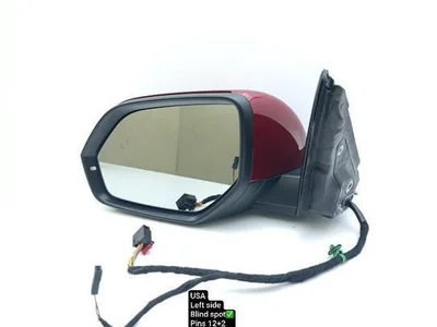 Volkswagen 3CN857501AR9B9 ATLAS (CA1, CA2, CA3) 2019 Išorinis veidrodėlis kairė Posūkio signalas Aklosios zonos įspėjimas - Nuotrauka 1