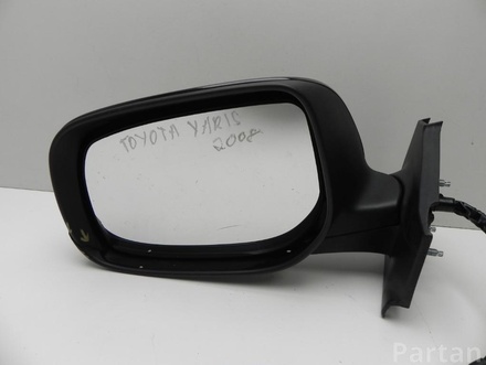 TOYOTA 87940-0D260, E8 01 3935 / 879400D260, E8013935 YARIS (_P9_) 2008 Outside Mirror Left adjustment electric Manually folding Heated