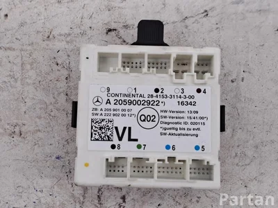 Mercedes-Benz A2059002922 C-CLASS (W205) 2016 Unidad de control de puertas Left Front - Imagen 1