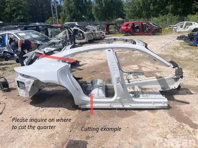 Porsche Taycan 2021 Cuarto cuerpo del coche Right Rear - Imagen 1