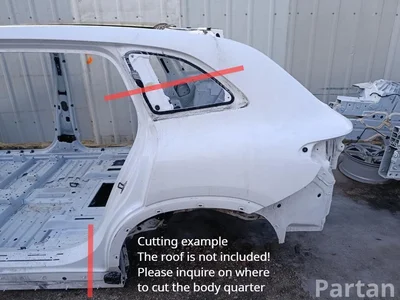 Mercedes-Benz EQS SUV (X296) 2023 Kėbulo ketvirtis kairysis galinis - Paveiksliukas 1