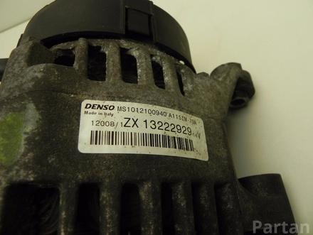 OPEL 13222929 CORSA D 2008 Alternator