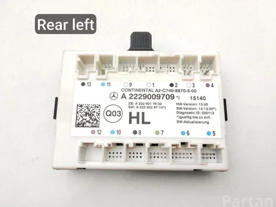 Mercedes-Benz A2229009709 S-CLASS (W222, V222, X222) 2015 Unité de commande pour porte Left Rear - Image 1