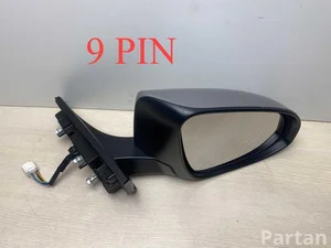 Toyota 9 PIN / 9PIN C-HR (_X1_) 2020 Lusterko zewnętrzne z prawej mechaniczna regulacja Sygnał kierunkowskazu Automatycznie składany Ogrzewany