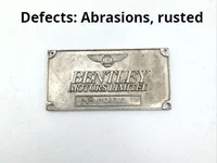 Gebrauchtes Original Bentley MULSANNE 1981 Abzeichen/Emblem