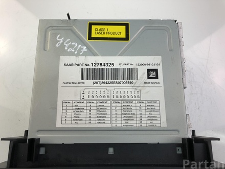 SAAB 12784325 9-5 (YS3E) 2009 Radio / CD