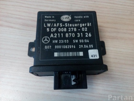 MERCEDES-BENZ A 211 870 31 26 / A2118703126 E-CLASS (W211) 2006 Electronic control unit for headlight range control