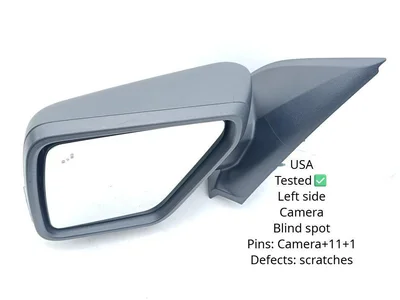 Ford USA RL3417683, RL3417683FB, RL3417683FB5YGY, 0416245, 1607842 F-150 LIGHTNING Crew Cab Pickup 2025 Outside Mirror Left Turn signal Suround light Kamera Blind spot Warning - Image 1