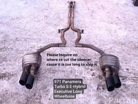 Porsche 971253352B, 971253351B, 971120K, 971120L PANAMERA (971) 2018 Silencer