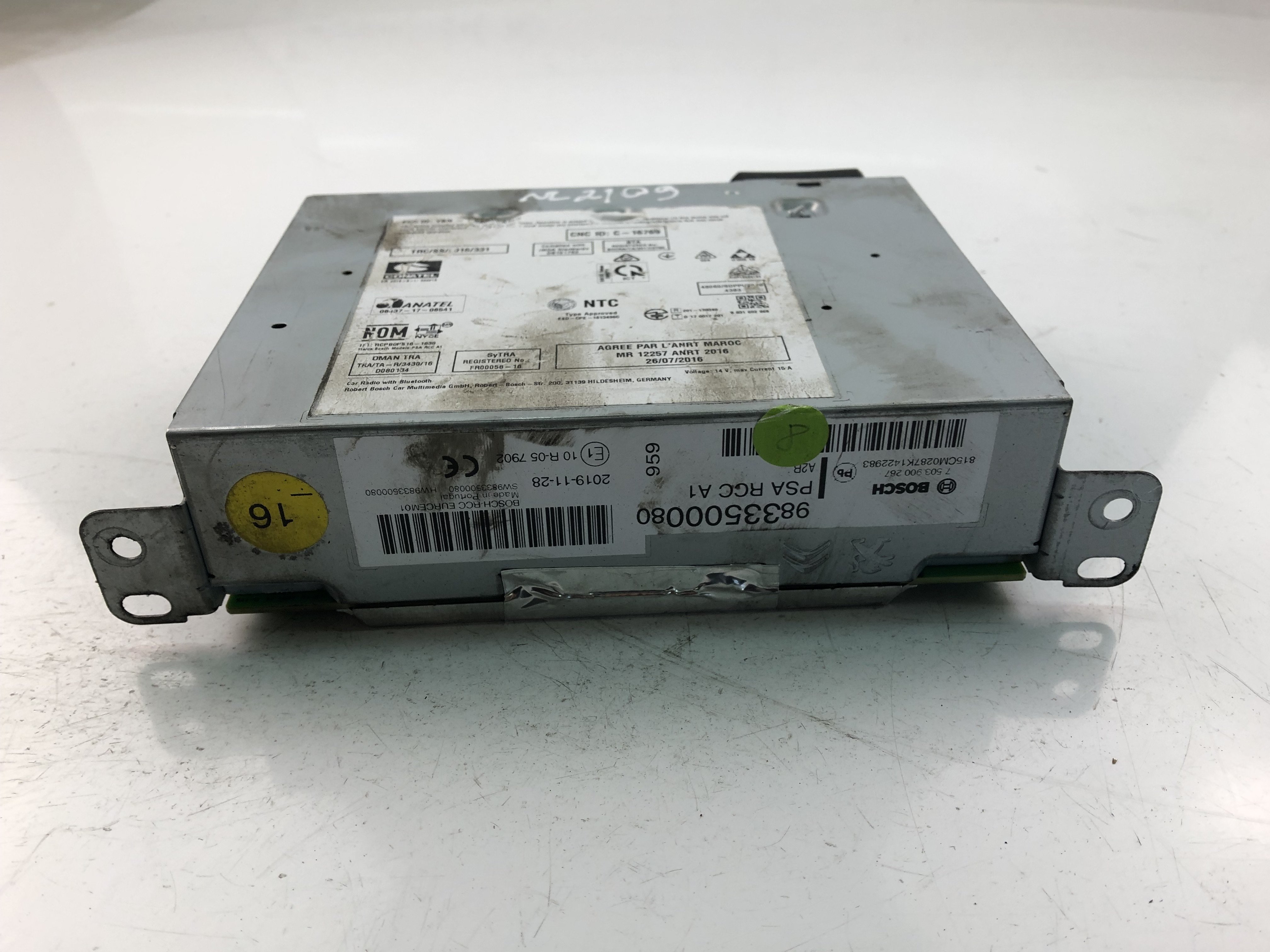 OPEL Corsa F (2019-2023) Navigation Control Unit 9833500080 23483448