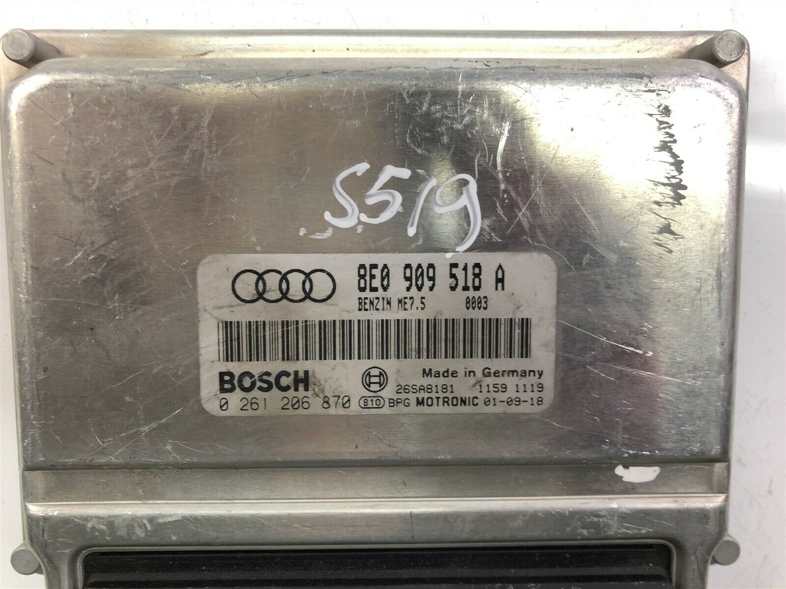 AUDI A4 B6/8E (2000-2005) Kiti valdymo blokai 8E0909518A, 0261206870 23442063