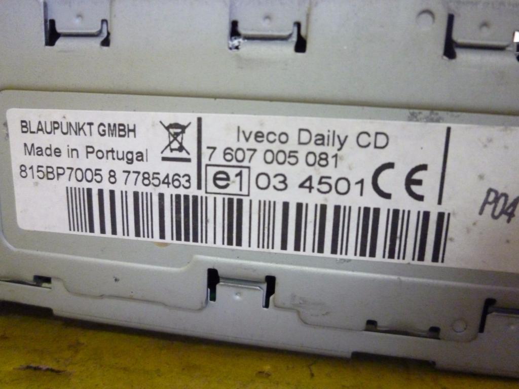 IVECO Daily 4 generation (2006-2011) Music Player Without GPS 7607005081 24453624