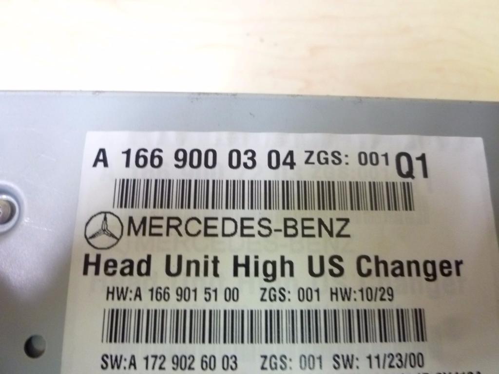 MERCEDES-BENZ M-Class W166 (2011-2015) Muzikos grotuvas be navigacijos A1669000304, A1669000304, A1729016500 23336347