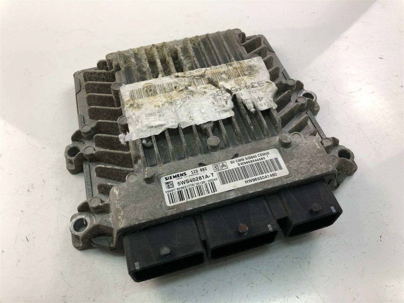 PEUGEOT 307 1 generation (2001-2008) Engine Control Unit ECU 9658344580, 9655041480 23447576