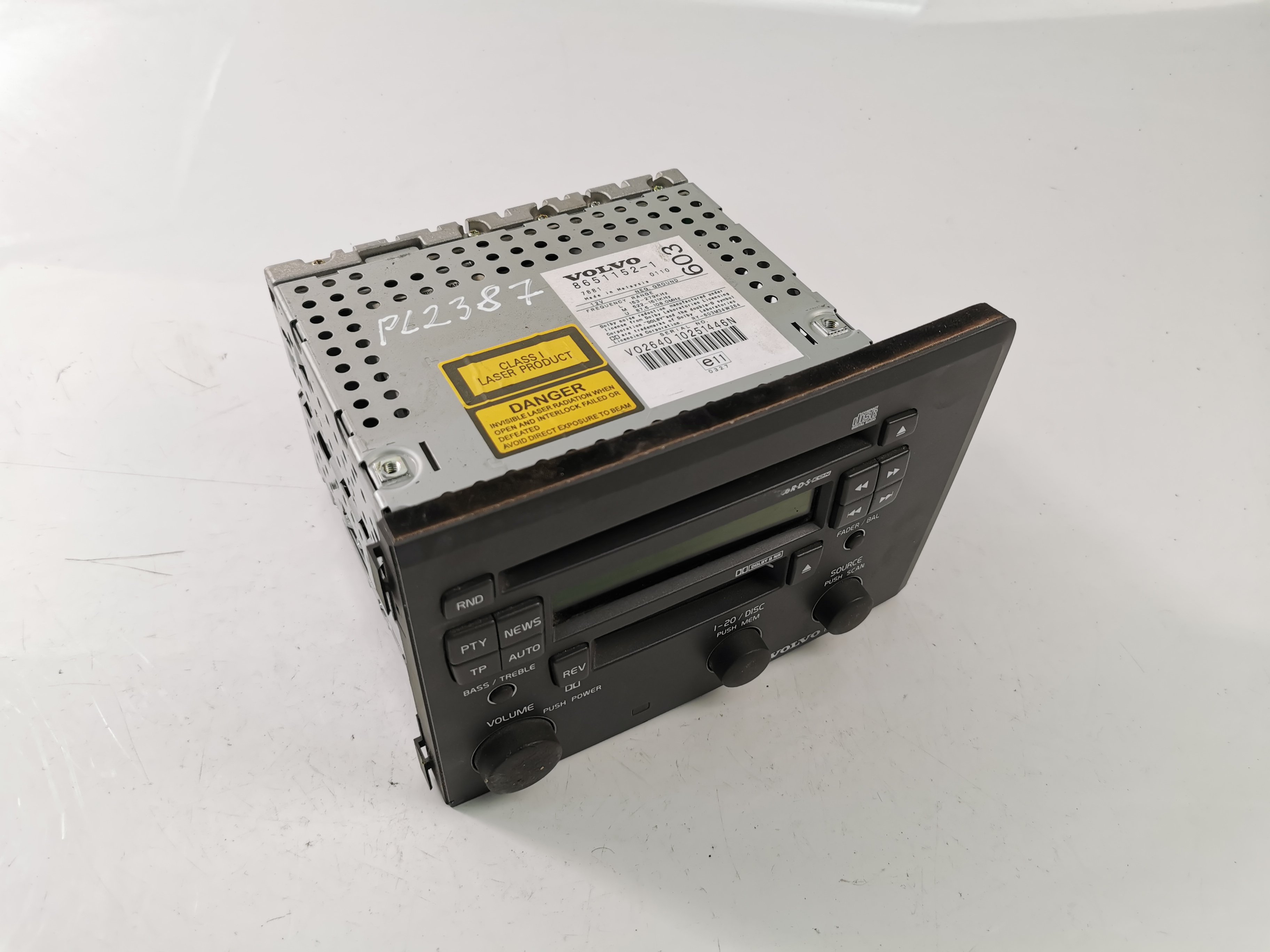 VOLVO S60 1 generation (2000-2009) Music Player Without GPS 86511521 23497124