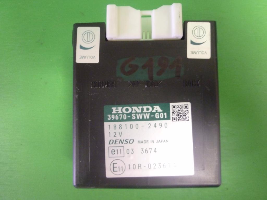 HONDA CR-V 3 generation (2006-2012) Parkavimo daviklių (parktronikų) valdymo blokas 39670SWWG01, 1881002490 23157018