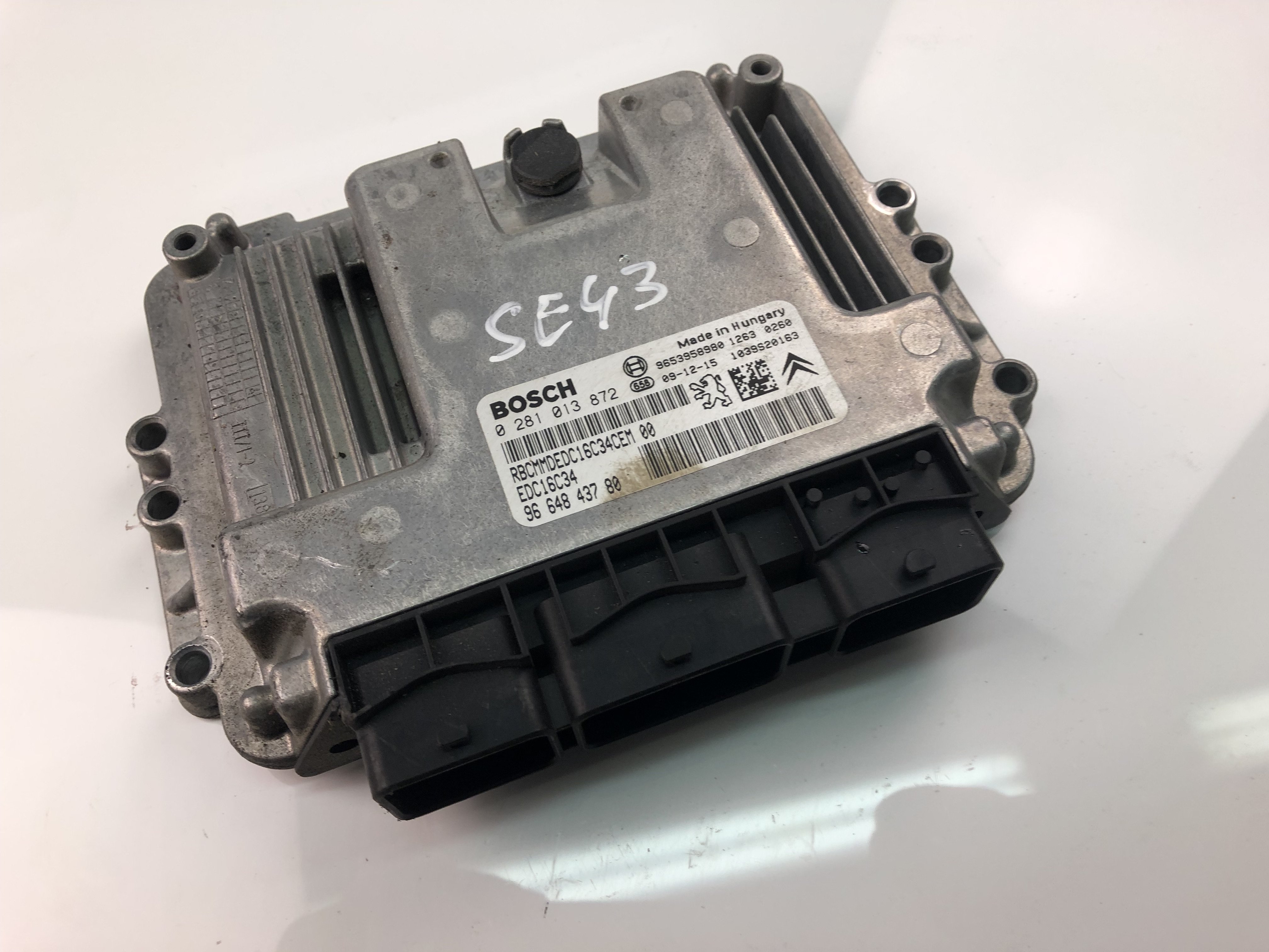 PEUGEOT 308 T7 (2007-2015) Μονάδα ελέγχου κινητήρα ECU 9664843780, 0281013872 23475089