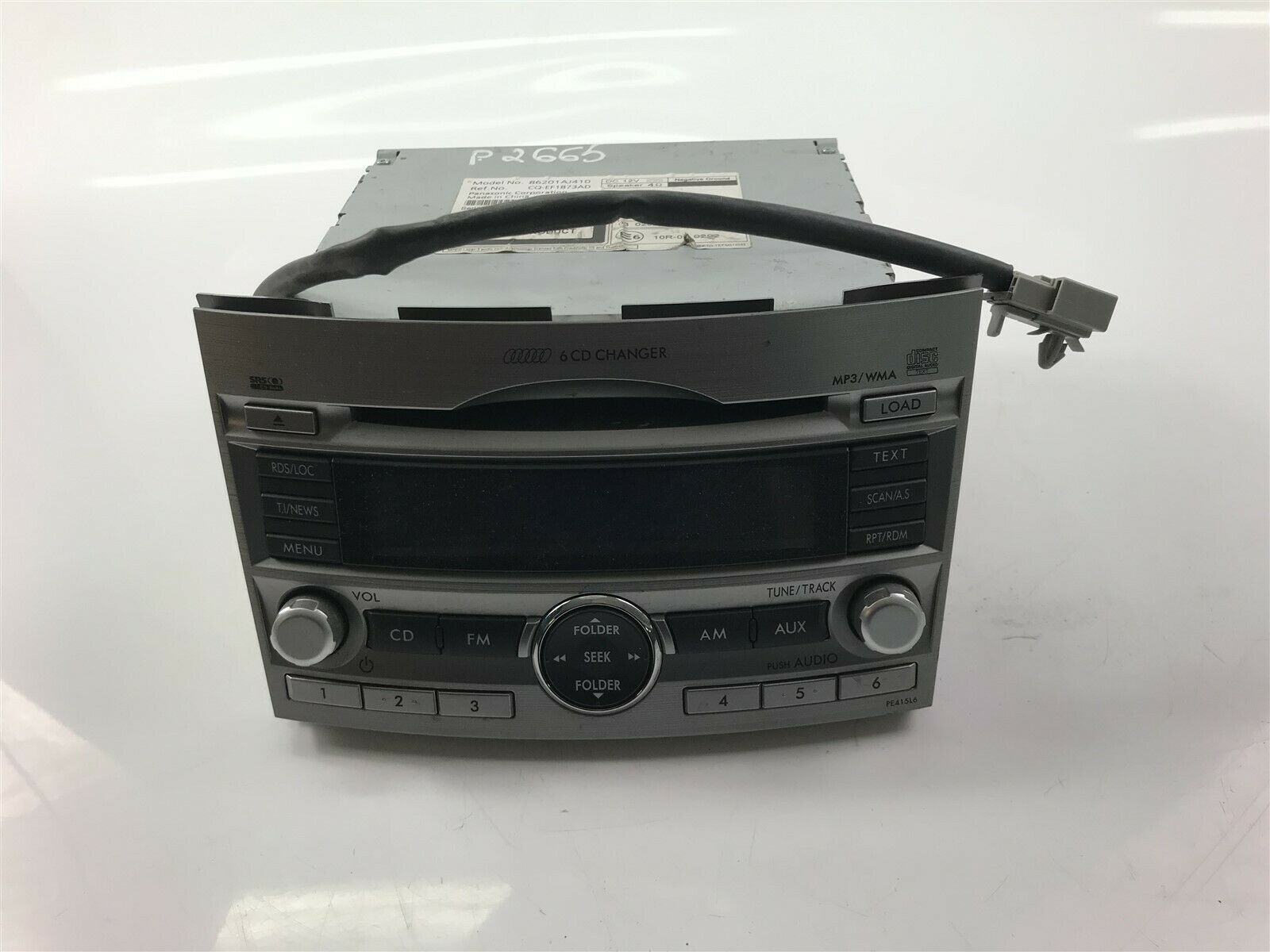 SUBARU Outback 4 generation (2009-2014) Muzikos grotuvas be navigacijos 86201AJ410 23435815