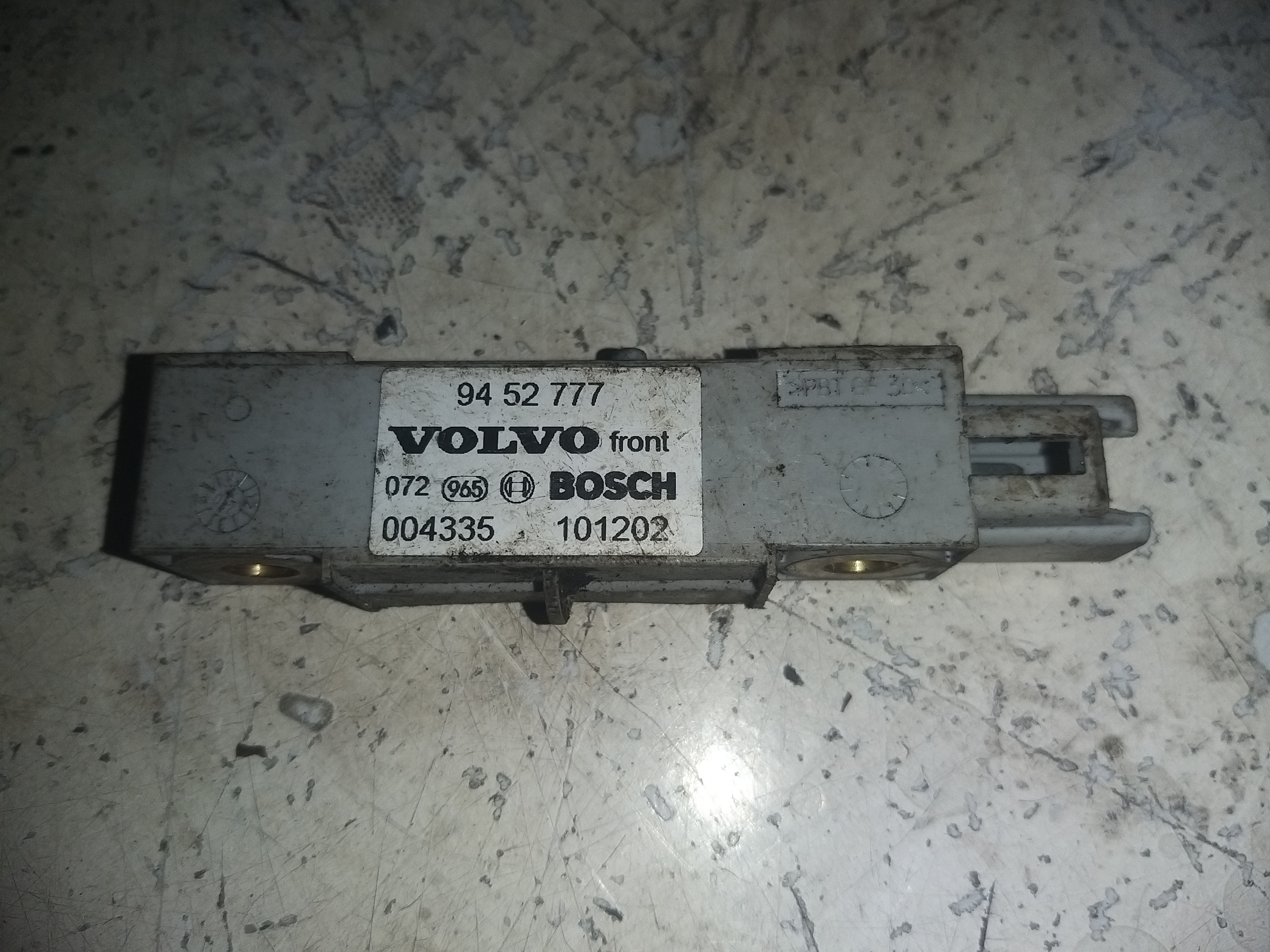 VOLVO S60 1 generation (2000-2009) Crash Impact Sensor 9452777 23471920
