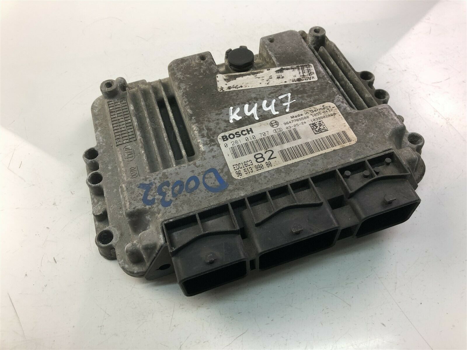 PEUGEOT 206 1 generation (1998-2009) Engine Control Unit ECU 9651399080, 0281010707 23445815