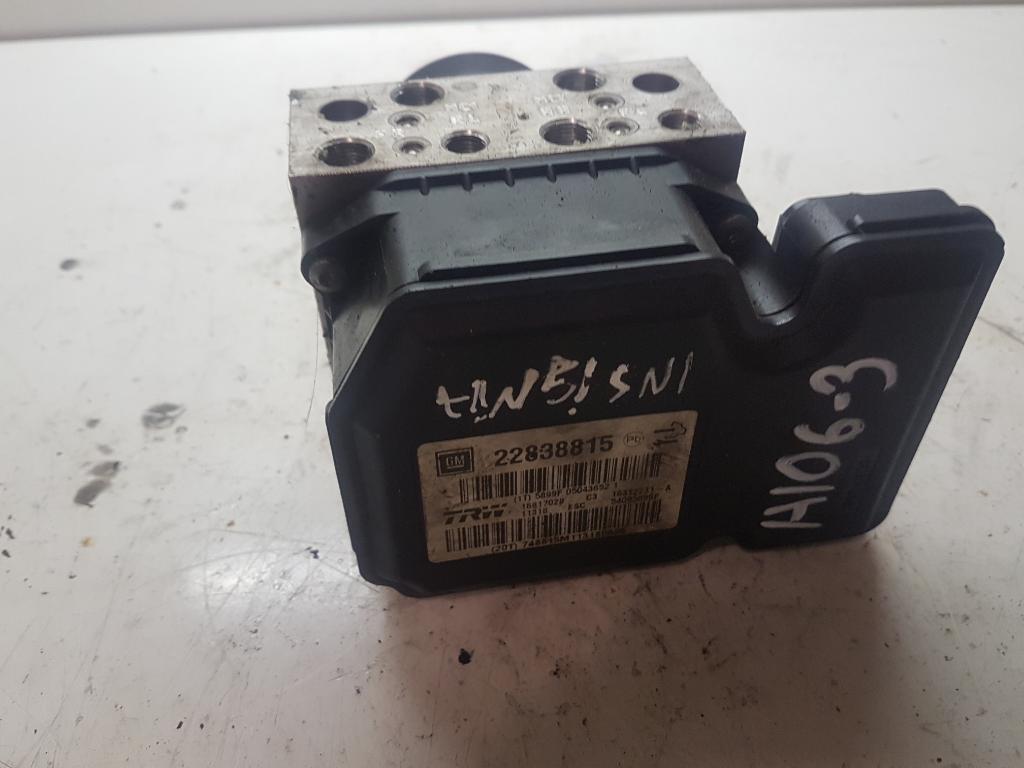 OPEL Insignia A (2008-2016) ABS control unit 22838815 23183076